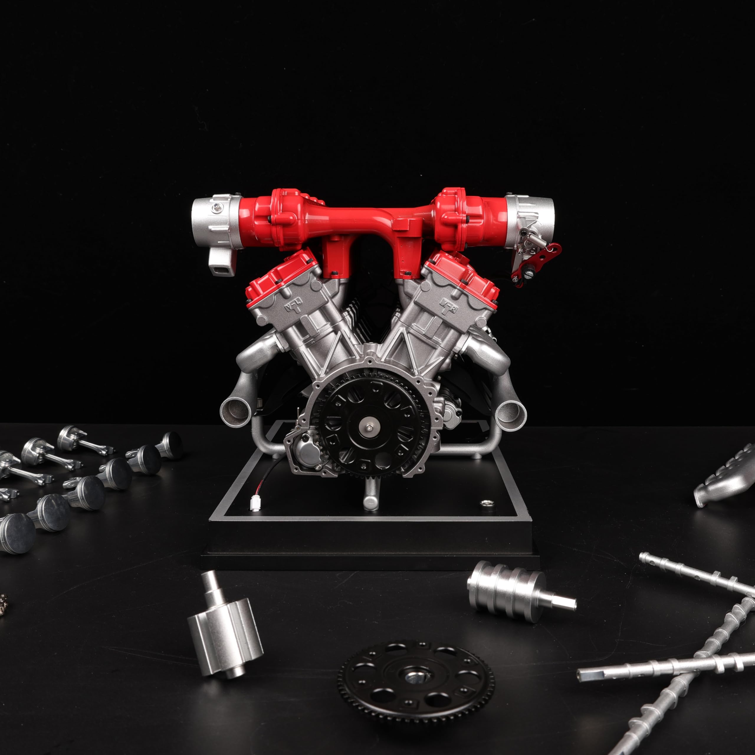 Amazon.co.jp: Metal V12エンジンモデルキット 800個以上の金属製電動4